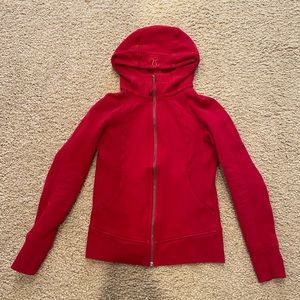 Lululemon Scuba Full Zip Hoodie - Dark Red (size 6)